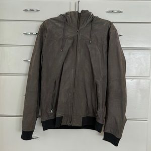 Vince Men’s Suede Hoodie - L